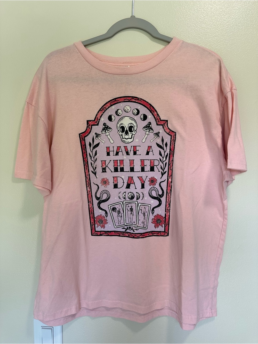 Pink Graphic T-Shirt “Have a Killer Day"